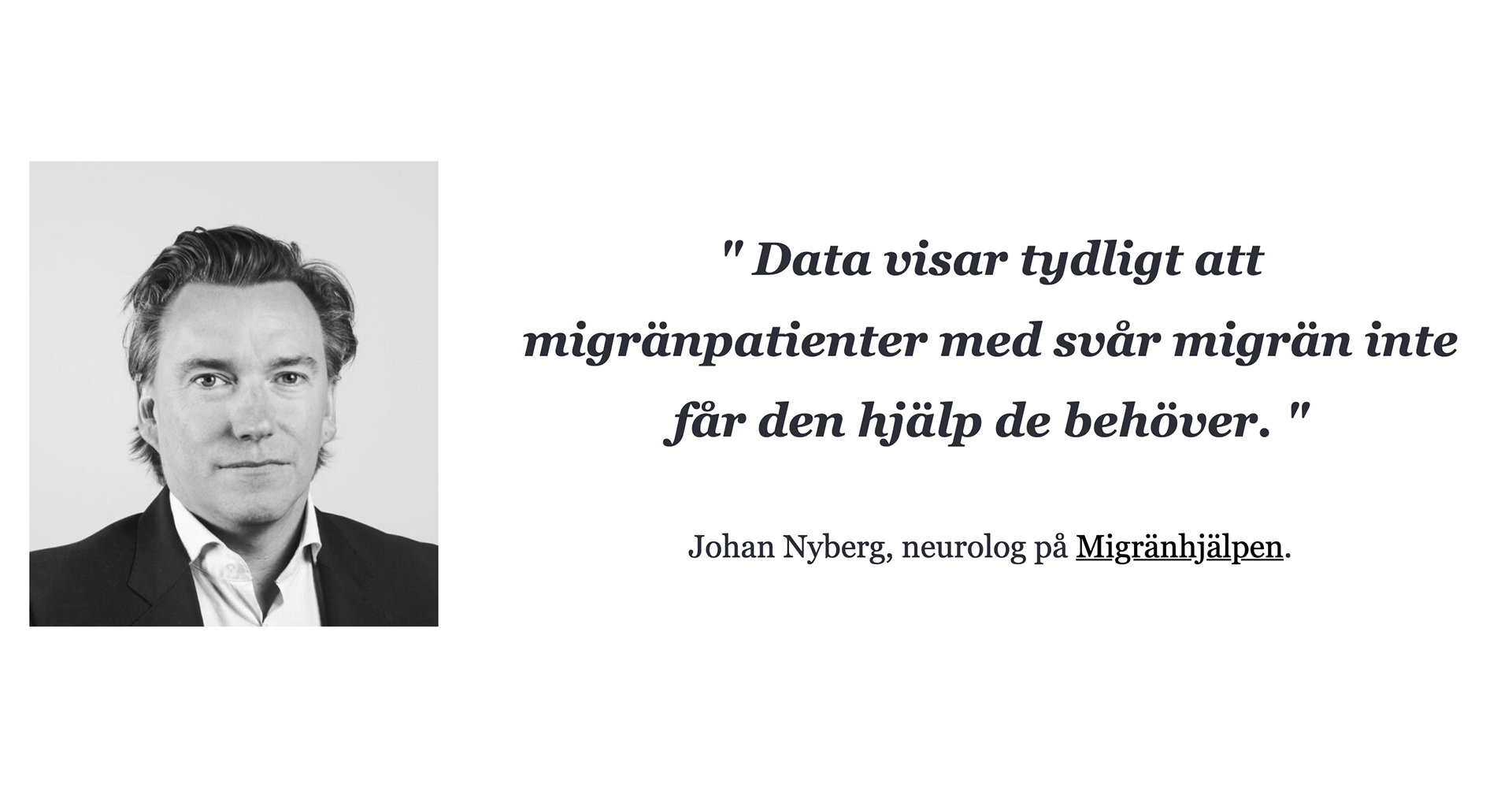 Migränpatienter får inte den hjälp de behöver